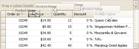 grid column rearrange